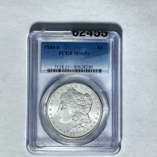 1880-S Morgan Dollar PCGS MS65+ SILVER