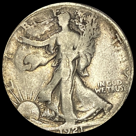 1921-S Silver Half Dollar Walking Liberty NICELY CIRCULATED