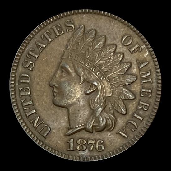 1876 Indian Head Cent CLOSELY UNCIRCULATED