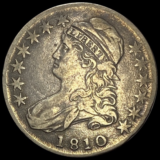 1810 Capped Bust Half Dollar LIGHTLY CIRCULATED