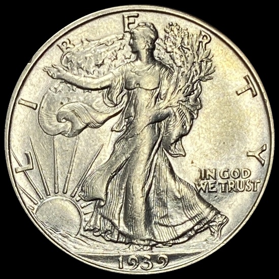 1939-D Silver Half Dollar (Walking Liberty) CLOSELY UNCIRCULATED