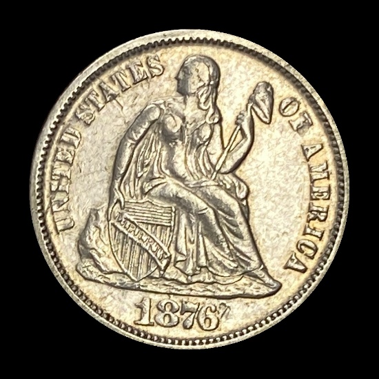 1876 Seated Liberty Dime CLOSELY UNCIRCULATED