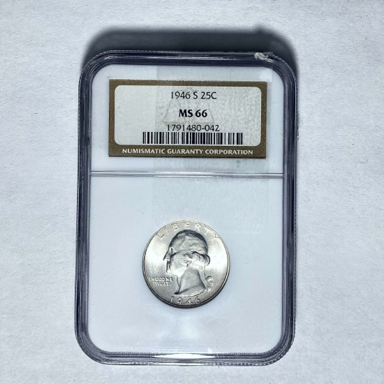 1946 S 25C Washington NGC MS 66