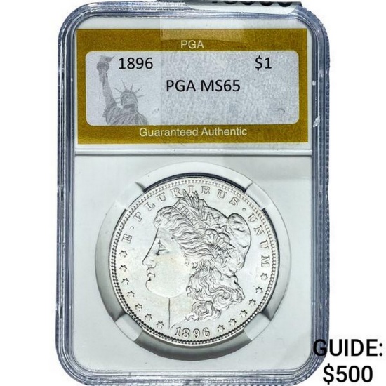 1896 Morgan Silver Dollar PGA MS65
