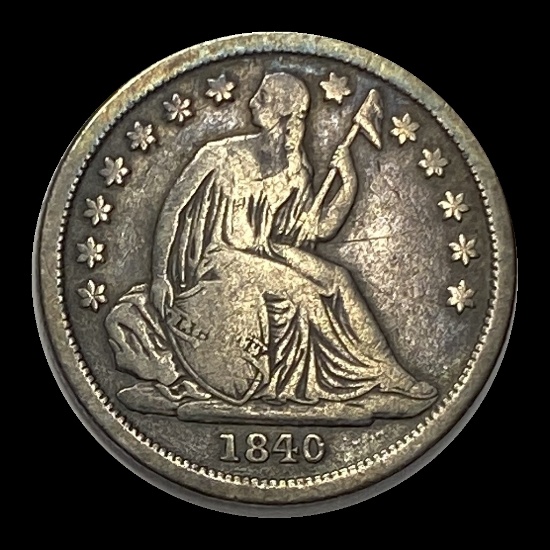 1840-O Seated Liberty Dime NICELY CIRCULATED