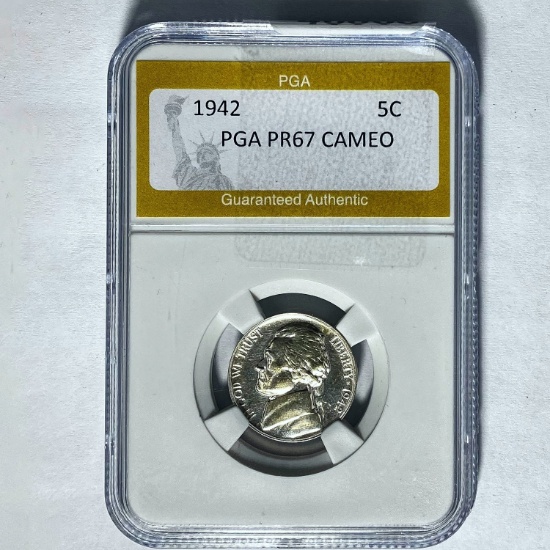 1942 Jefferson 5C PGA PR67 CAMEO