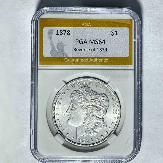1878 Morgan Dollar Reverse of 1879 PGA M