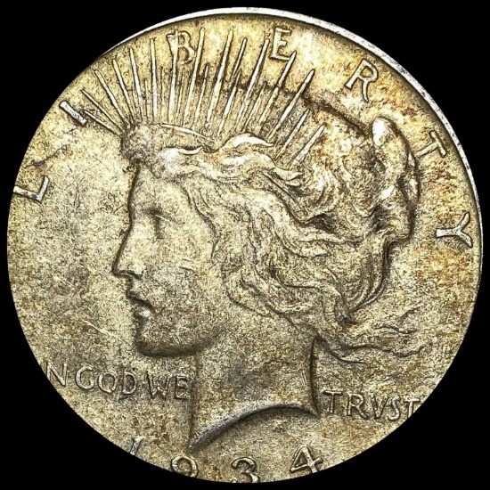 1934 Silver Peace Dollar CLOSELY UNCIRCULATED