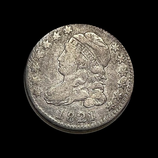 1821 Capped Bust Dime LIGHTLY CIRCULATED