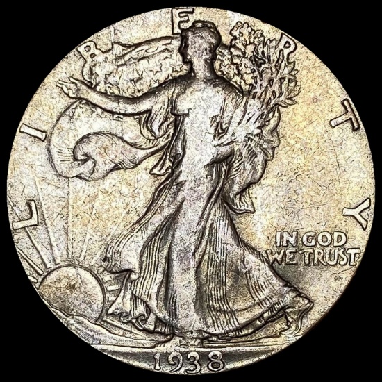 1938 Walking Liberty Half Dollar LIGHTLY CIRCULATED