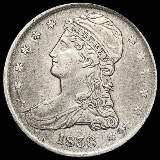 1838 Capped Bust Half Dollar CHOICE AU