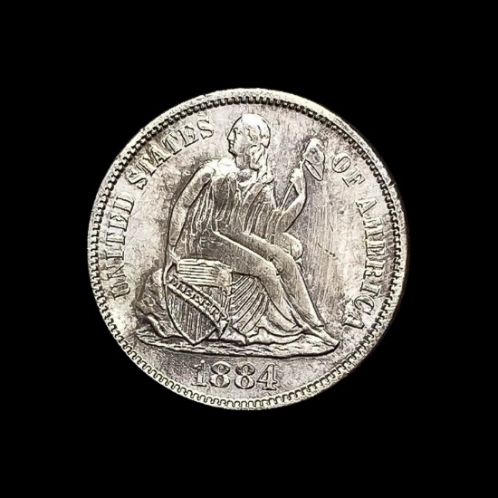 1884 Seated Liberty Dime HIGH GRADE