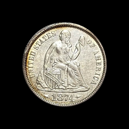 1874 Seated Liberty Dime UNCIRCULATED