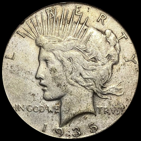1935-S Silver Peace Dollar LIGHTLY CIRCULATED