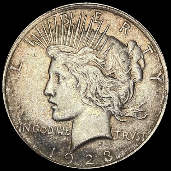 1923 Silver Peace Dollar NEARLY UNCIRCULATED