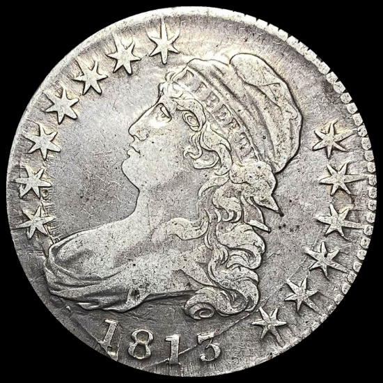1813 Capped Bust Half Dollar LIGHTLY CIRCULATED