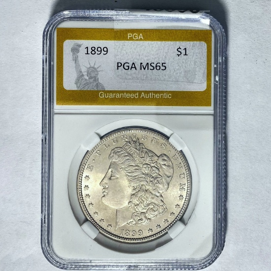 1899 Morgan Silver Dollar PGA MS65