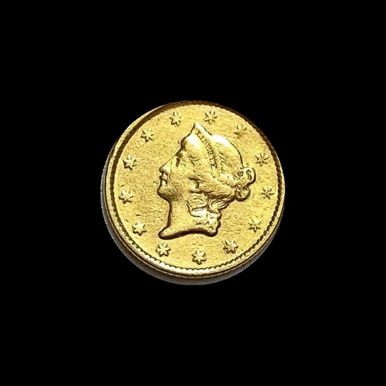 1852 Gold $1 Liberty Head Type 1 HIGH GRADE