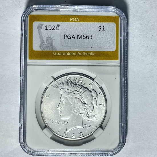 1923 Silver Peace Dollar PGA MS63
