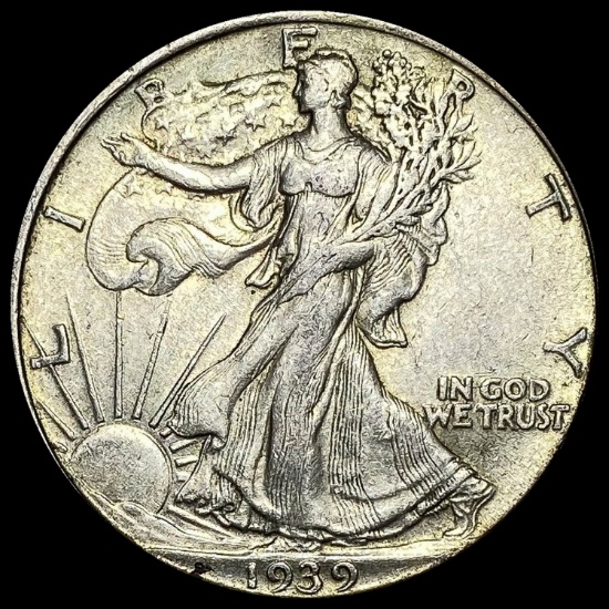 1939 Silver Half Dollar Walking Liberty CLOSELY UNCIRCULATED