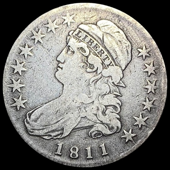 1811 Capped Bust Silver 50C Half Dollar NICELY CIRCULATED