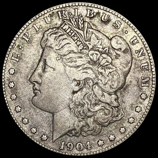 1904-S Silver Morgan Dollar NEARLY UNCIRCULATED