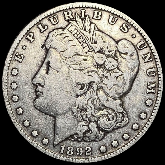 1892 Silver Morgan Dollar LIGHTLY CIRCULATED