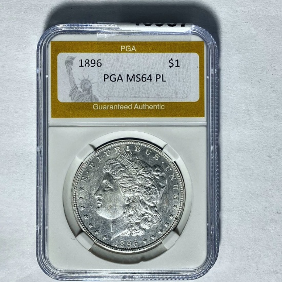 1896 Morgan Silver Dollar PGA MS64 PL