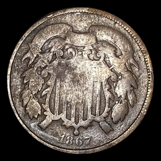 1867 German States Prussia 2 Pfennig LIGHTLY CIRCULATED