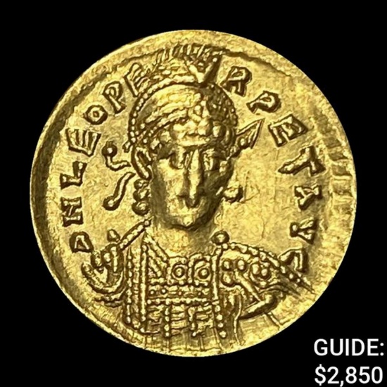 Byzantine Leo I Gold Solidus .1411oz UNCIRCULATED