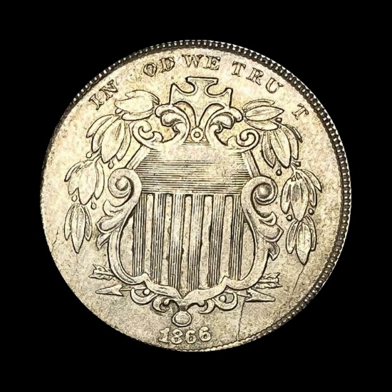 1866 Shield Nickel LIGHTLY CIRCULATED