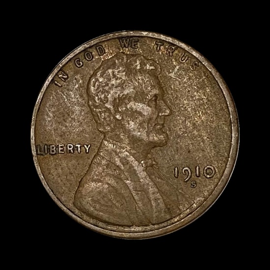 1910-S Lincoln Wheat Cent LIGHTLY CIRCULATED