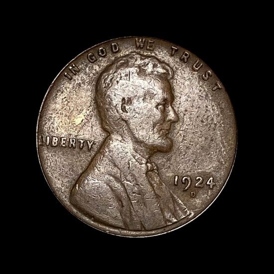 1924-D Lincoln Wheat Cent LIGHTLY CIRCULATED
