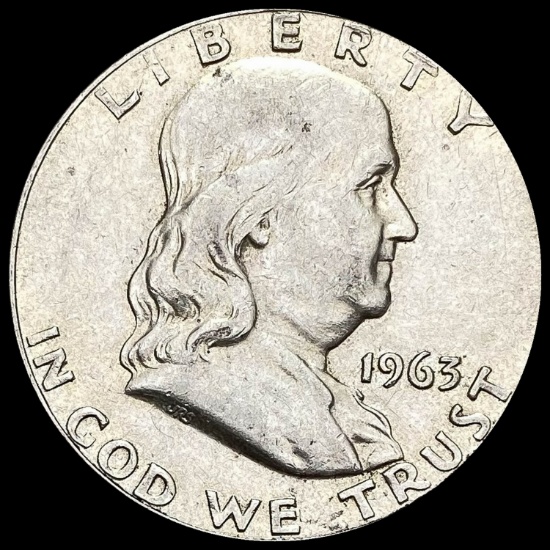 1963 Franklin Silver Half Dollar LIGHTLY CIRCULATED