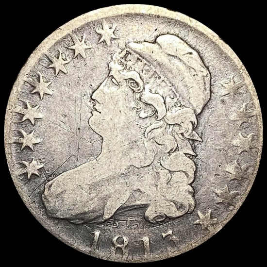 1817 Capped Bust Half Dollar NICELY CIRCULATED