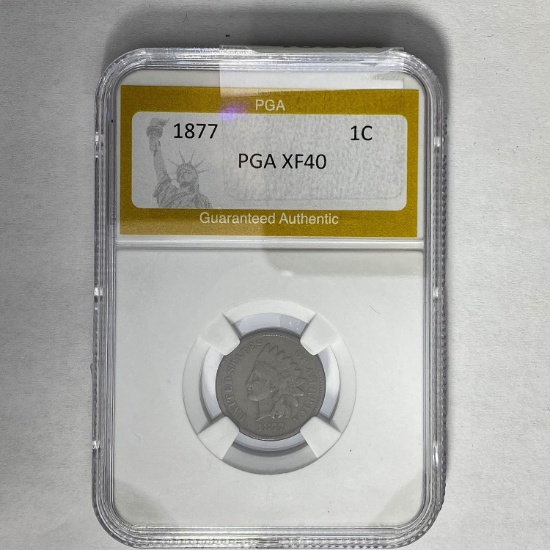 1877 Indian Head Cent PGA XF40