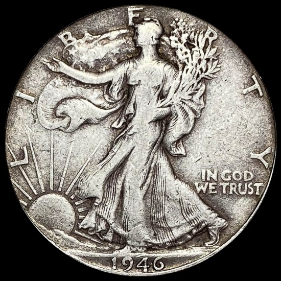 1946 Silver Half Dollar LIGHTLY CIRCULATED