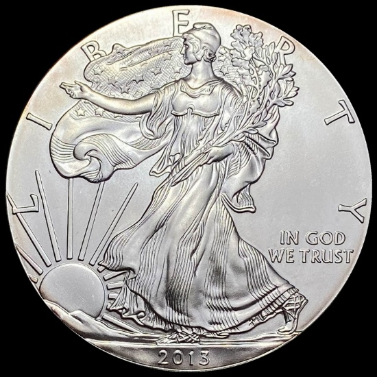 2013 1 oz Silver American Eagle $1 GEM BU