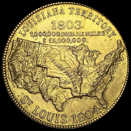 This is a 1904 Louisiana Purchase Exposition Official Souvenir medal. CHOICE BU