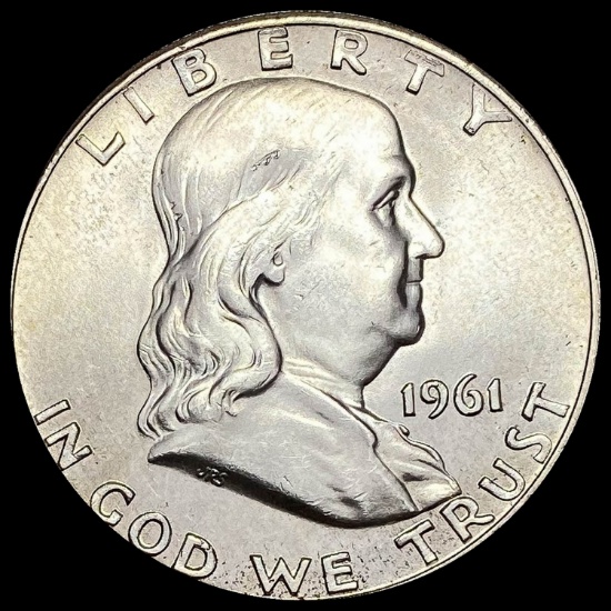 1961 Franklin Silver Half Dollar GEM BU