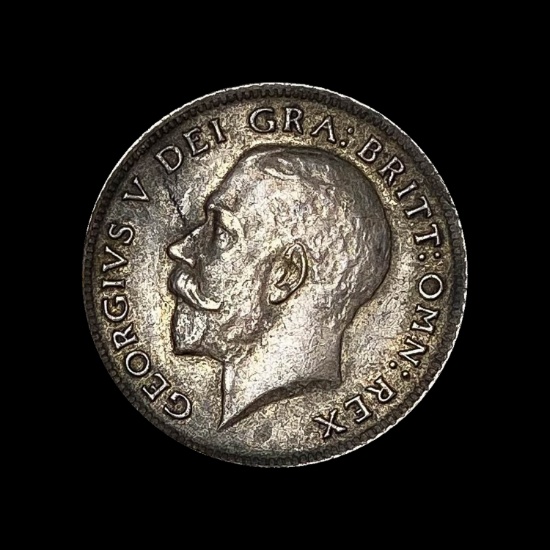 1916 Silver Sixpence United Kingdom. CHOICE AU