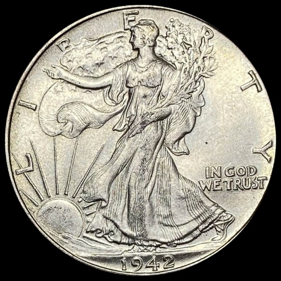 1942 Silver Half Dollar (Walking Liberty) CHOICE BU