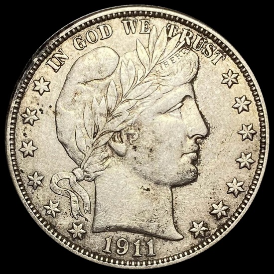 1911-D Silver Barber Half Dollar HIGH GRADE