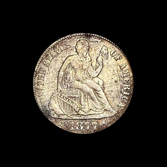 1877 Seated Liberty Dime LIGHTLY CIRCULATED