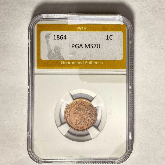 1864 Indian Head Cent PGA MS70