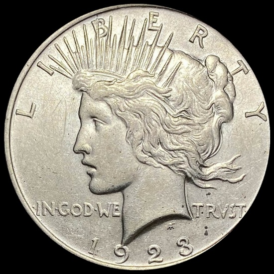 1923 Silver Peace Dollar CHOICE AU