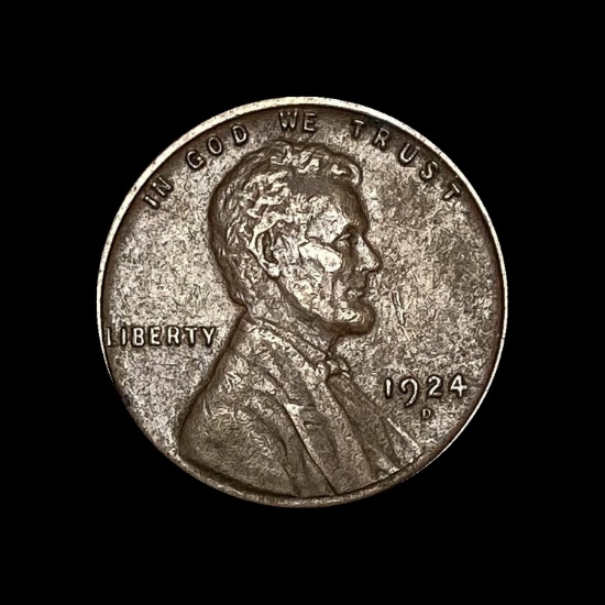 1924 Lincoln Wheat Cent ABOUT UNCIRCULATED