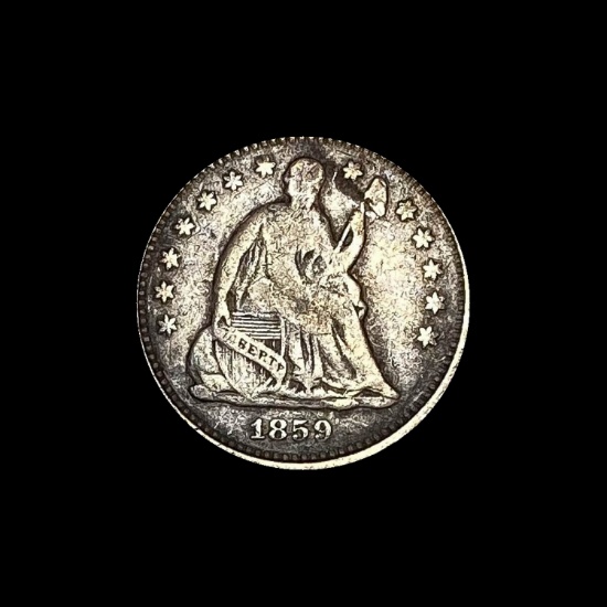 1859-O Silver Half Dime NICELY CIRCULATED