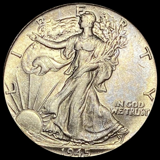 1945 Walking Liberty Half Dollar CHOICE BU