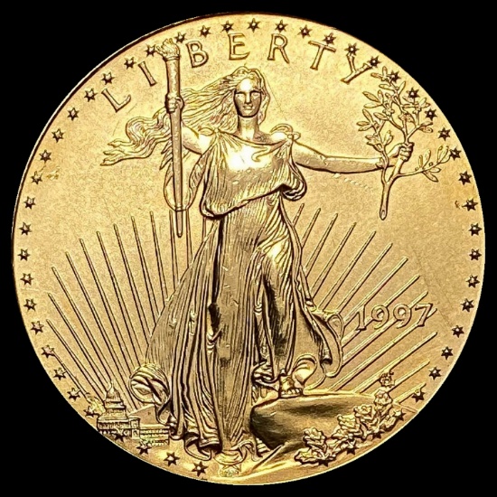 1997 1/2 oz Gold American Eagle $25 CHOICE AU